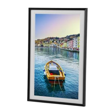 Imagem de Quadro Fotográfico Eletrônico, Portas USB, Moldura Fotográfica Digital de 15,6 Polegadas, Slots de Cartão SD, Aplicativo, Controle Remoto, Tela Toque IPS, Resolução 1920 X 1080, (Plugue da UE)