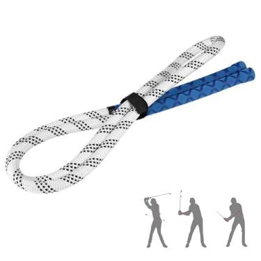 Imagem de SENIKO Corretor de postura de aquecimento para treinamento de swing de golfe, treinador de corda de balanço de golfe para força do braço, corda de treino de swing de golfe para jogadores de golfe para
