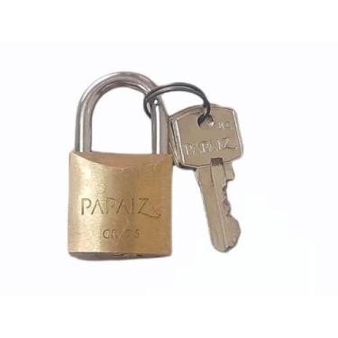Imagem de Cadeado Papaiz CR25 com mesmo Segredo 3224 Unificado, 2 Unidades