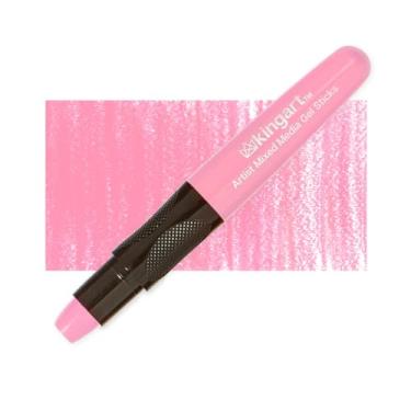 Imagem de KingArt Giz de cera de aquarela de tinta de artista em bastão de gel, cor única, rosa bebê