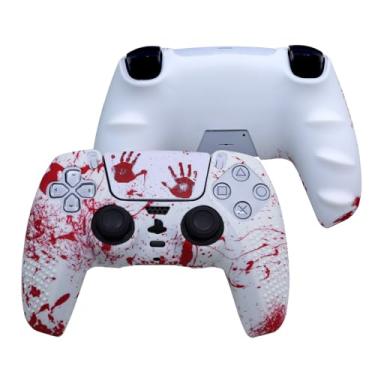Imagem de IVYUEEN Anti-Slip Printing Protective Skin for PlayStation 5 PS5 Controller Graffiti Blood Silicone Case for DualSense Wireless Controller with Touch Pad Sticker Accessories
