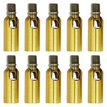Imagem de QccHieUs 10 peças de cabeça universal para lustres de teto, acessório de instalação simples, cabeça de direção para acessórios, Latão Velho