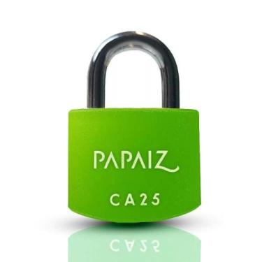 Imagem de Cadeado Papaiz em Alumínio de 25mm CA25 - Verde