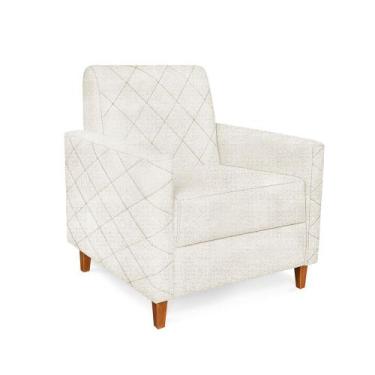 Imagem de Poltrona Pérola Linho Rustico Natural - Lucadi Home