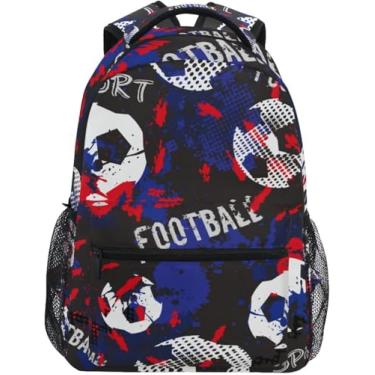 Imagem de Mochila De Futebol Esportes Futebol Arte Escola Mochila Para Estudantes Para Viagens Adolescentes Meninas Meninos