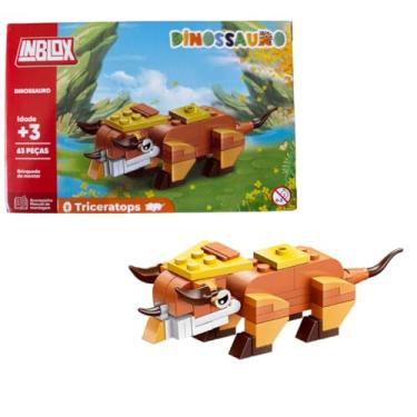 Imagem de Bloco De Montar Dinossauro Modelo Triceratops Com 63 Peças Item colecionável Modelo 2 De 6 Disponíveis