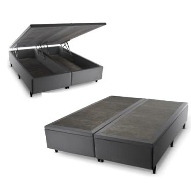 Imagem de Box Baú Cinza King Size 193x203x45 - King House