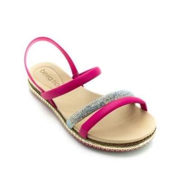 Imagem de Sandália Rasteira Feminina Beira Rio 8321.1546 - Rosa-Feminino