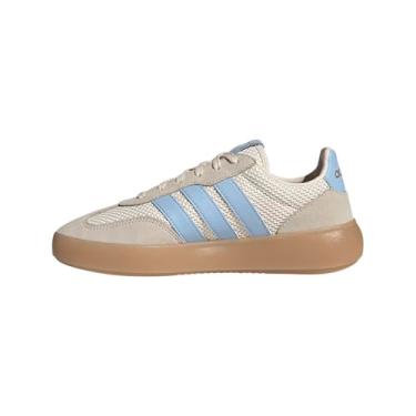 Imagem de adidas Tênis feminino Barreda Decode, Wonder Branco/Azul/Dourado Metálico, 40