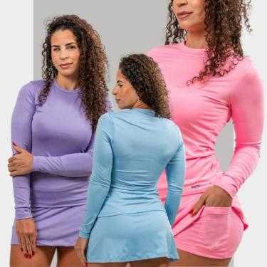 Imagem de Kit3 Peças Conjunto Pra Treino Meia Estação Feminino - PACO TEXTIL, Al