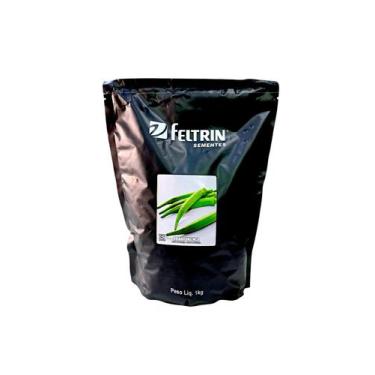 Imagem de Sementes Quiabo Valença 1kg Frutos Grandes Feltrin