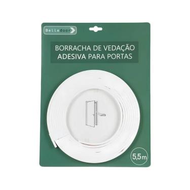 Imagem de Borracha De Vedação Adesiva Para Portas Branca 5,5m - Belledoor