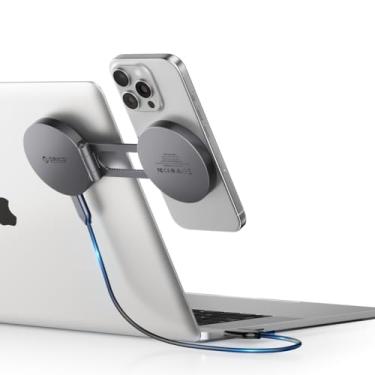 Imagem de ORICO MiniSnap SSD externo de 2 TB, design magnético e copo Scution, suporte dobrável para telefone, suporta USB 3.2 Gen2*2 (2000MB/s), USB 3.2 Gen2 (1000MB/s), ProRes 4K120fps, SC20Pro