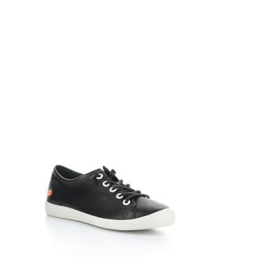 Imagem de Softinos Tênis feminino de cano baixo, Couro liso 042 preto, 8-8.5
