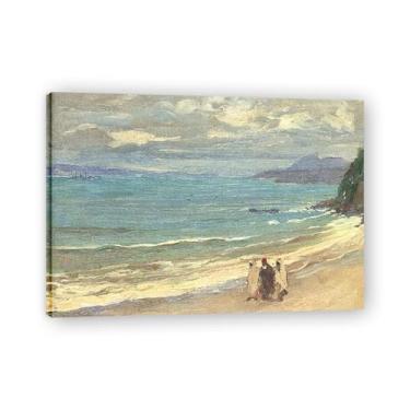 Imagem de The Three Moors John Lavery Iconic Realist Portrait & War Scene Canvas Art – Decoração de parede irlandesa atemporal para casa emoldurada 30 x 42 cm