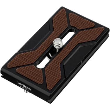 Imagem de Leftfoto Placa de liberação rápida para câmera universal Arca Swiss de 70 mm serve para braçadeira tipo Arca para câmera DSLR Tripé Ballhead