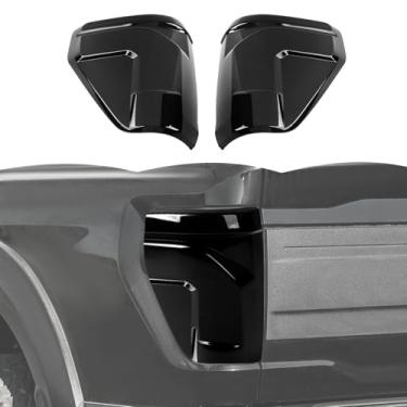 Imagem de RT-TCZ Tampa da lâmpada traseira preta fumada guarnição decoração acessórios exteriores para Ford F150 Raptor 2024 2025