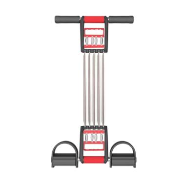 Imagem de RNXRZANK Expansor de Peito com Mola, Pedal, Corda, Puxador de Faixa, Academia em Casa, Equipamento de Ginástica, Alongamento em Casa