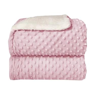Imagem de Manta Para Bebê Cobertor Com Sherpa Soft Bolha Pipoquinha Rosa