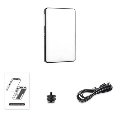 Imagem de Acouto RGB LED Video Câmera Leve Preenchem Iluminação Fotográfica Leve Com 360 CRI Colorido 95+ 2500-9000K Dimmable 20 Efeitos de Iluminação para Smartphones Tablets Laptops