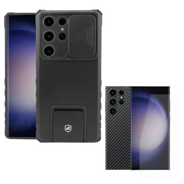 Imagem de Capa Victus + Película Frontal e Traseira Transparente para Samsung Galaxy S23 Ultra - Gshield