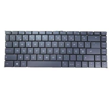 Imagem de Teclado retroiluminado cinza para laptop para MSI Bravo 15 A4D A4DCR A4DDR Portugal PO sem moldura novo