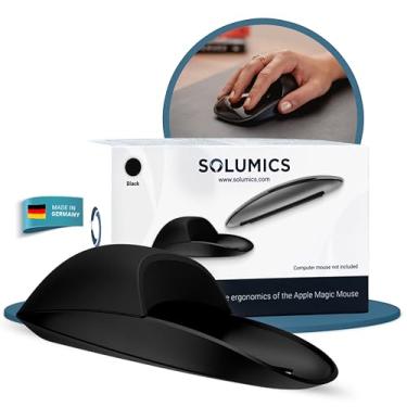 Imagem de Solumics Capa Magic Mouse para melhor posição da mão | Melhor aderência mágica do mouse para mais controle | Suporte ergonômico | Acessório iMac | Funciona com qualquer versão