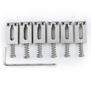 Imagem de OVSAL Rabos De Guitarra 10,5 Mm Em Aço Inoxidável Tremolo Para Fender Strat Stratocaster Telecaster 6 Cordas Elétricas (Cromado)
