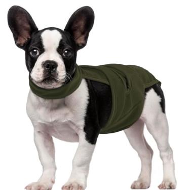 Imagem de QBLEEV Fraldas para cães fêmeas com suspensórios ajustáveis – Calcinha higiênica lavável para cães com calor ou incontinência, roupa íntima reutilizável à prova de fuga para animais de estimação para