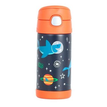 Imagem de Garrafinha Térmica Infantil Thermos 355Ml Tubarão No Espaço
