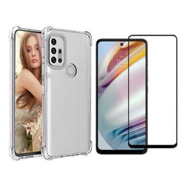Imagem de Capa Capinha  Case + Pelicula de Vidro Temperado 9D Motorola Moto G60 