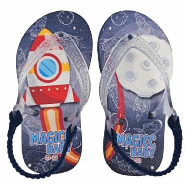 Imagem de Chinelo Bebê Sandália Infantil Foguete Meninos Magicc Baby MB-014-19/20