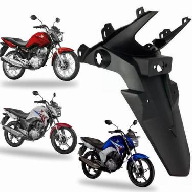 Imagem de Paralama traseiro  preto fan160/fan150/titan150/start150  suporte plac