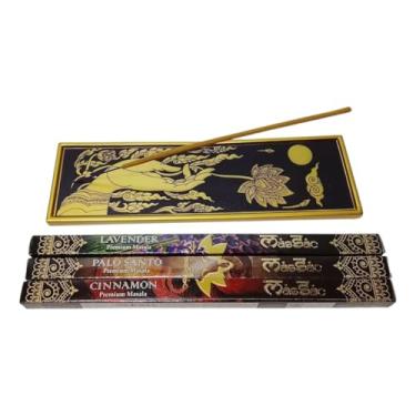 Imagem de Incensário Mão de Buda Com 3 Incensos Premium Massala Sac Melhores Aromas