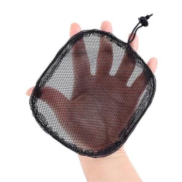 Imagem de 5 peças de rede de cabelo para fazer peruca rabo de cavalo afro puff cordão e coque de cabelo afro - rede de cabelo preto sem cola com 10 pentes de peruca - alça ajustável para coque de cabelo afro