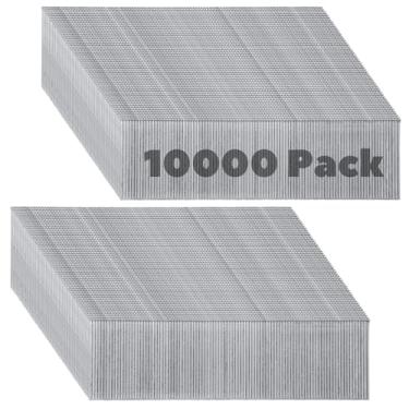 Imagem de MIVIDE Pacote com 10.000 pregos de calibre 18 de 3,7 cm, pregos galvanizados resistentes para pistola de pregos, pregos retos de calibre 18