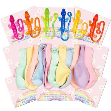 Imagem de Cbloxtor 36 Pcs Party Favors, Sticky Gecko, Up Macaron Balloon Party Favors for BlueY Birthday Party Favors Decorations for Girls, Family Party Games