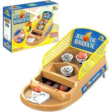 Imagem de Jogo de Basquete de Mão, Brinquedo Didático em Plástico, Tabela de Basquete Infantil, 23 x 10 cm, para Crianças Acima de 4 Anos