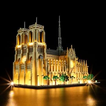 Imagem de LIGHTAILING Light for Lego-21061 Notre-Dame de Paris - Led Lighting Kit Compatible with Lego Building Blocks Model - NOT Included The Model Set