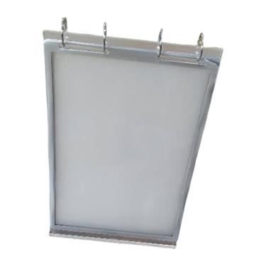 Imagem de Xgdsnly Suporte de Exibição de Menu Dobrável, Porta-cartões de Lugar, Cartão de Exibição de PVC de Dupla Face, Moldura de Acrílico com Anéis de aço Inoxidável, A4
