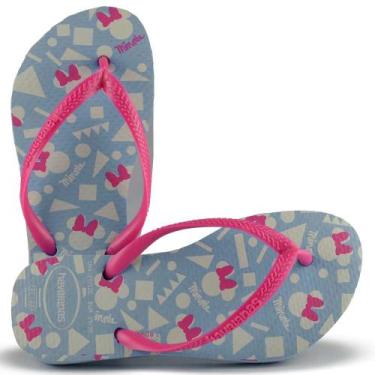 Imagem de Chinelo Infantil Havaianas Slim 25/26 Disney, 29/30, Rosa