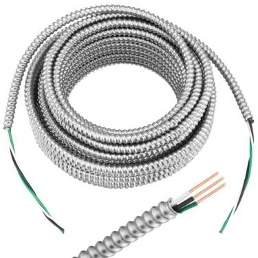 Imagem de Cabo revestido de metal Kingdder 14/3 com armadura de alumínio 30m
