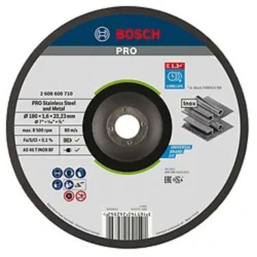 Imagem de Disco Corte Rápido Centro Deprimido 180x1,6x22,23mm - 2608600710 - Bosch
