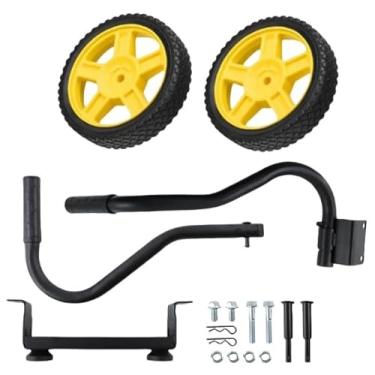 Imagem de Tolxh Kit de roda de gerador #40065 2800-4750-Watt geradores com alça dobrável e pneus nunca planos kit de equipamento elétrico alça dobrável portátil novas peças de reposição compatíveis com Champion