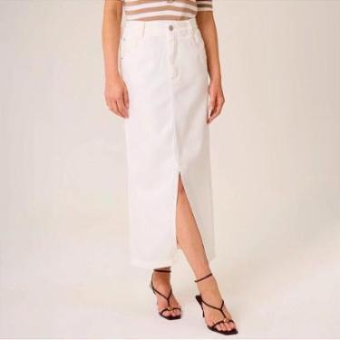 Imagem de Saia Sarja Dudalina Liocel Cos Elastico Feminino-Feminino