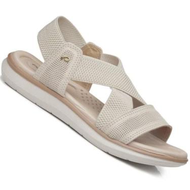 Imagem de Sandalia Pegada 232831 Feminina, Bege, 37