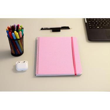 Imagem de Confetti Caderno Universitario 80 Fls Círculos Rosa Com Impressao Rosa Claro