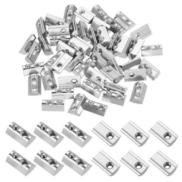 Imagem de PATIKIL M5 Rolos Meio Redondos em Porcas de Mola, 50 Peças Série 4040 de Aço Carbono T Porcas de Mola para Perfil de Extrusão de Alumínio de 8 mm Impressora 3D Ferramentas DIY Montagem de Móveis