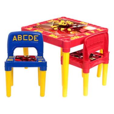 Imagem de Mesinha Infantil Educativa Com Cadeira Homem de Ferro - Toys 2U