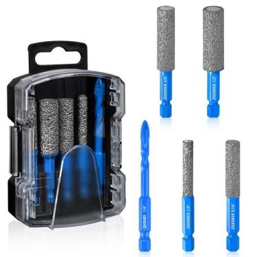 Imagem de Juego de Brocas de Diamante ZNXIMER 5 piezas para Azulejos y Piedra